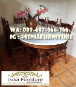 Meja Makan Marmer Antik Minimalis Terbaik