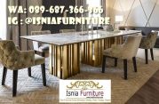 Jual Meja Makan Marmer Desain Unik Model Terbaru