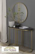 Jual Meja Konsul Marmer Kaki Stainless Gold Doff