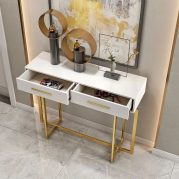 Jual Meja Konsul Kaki Stainless Glossy Model Laci