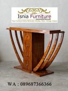 Model Meja Konsul Bahan Kayu Jati Unik Elegan Terbaru