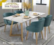 Model Meja Makan Marmer Persegi Panjang Murah