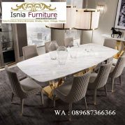 Jual Meja Makan Marmer Model Persegi Panjang Terlaris