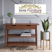 Model Meja Konsol Kayu Jati Minimalis Simple Terbaru