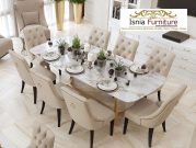 Jual Meja Makan Marmer 8 Kursi Luxury Model Terbaik Paling Bagus