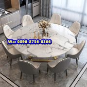 Meja Bulat Marmer Model Minimalis Terbaru