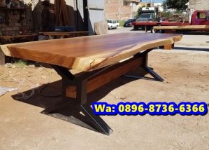 Meja Panjang Kayu Solid Trembesi