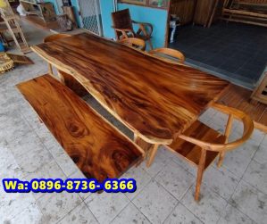 Ready Meja Makan Trembesi Utuh Sulawesi Kota