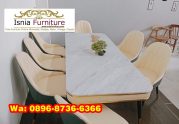 Meja Makan Marmer Carrara Mewah Terkini