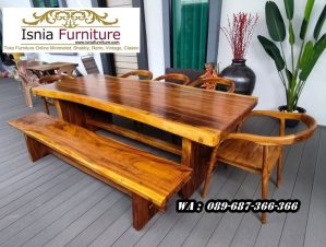 Meja Kayu Solid