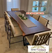 Meja Kayu Trembesi Utuh Tanpa Sambungan