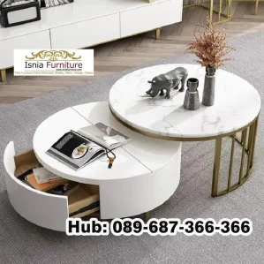 Coffe Table Bulat Simpel Jakarta
