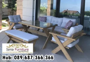 Jual Kursi Teras Multifungsi Kayu Solid