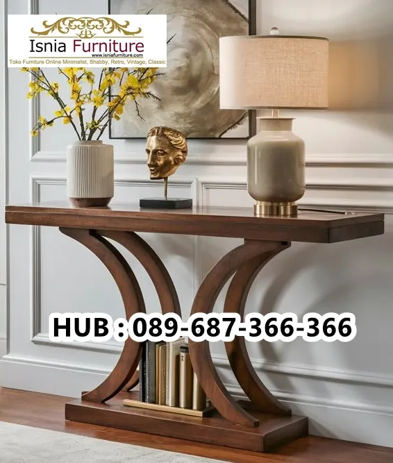 Jual Meja Konsul Kayu Jati Asli Desain Elegan Bandung