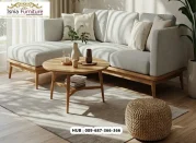 Kursi Sofa Kayu Jati Kombinasi Jok Empuk