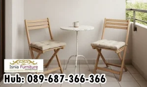 Kursi Teras Kayu Cocok Untuk Area Outdoor