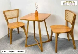 Kursi Teras Terbaru Kombinasi Jati Rotan