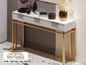 Meja Konsul Minimalis Modern Luxury Gold