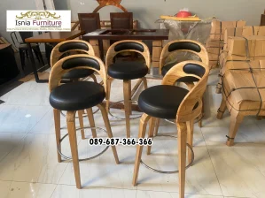 Kursi Cafe Kayu Jati Minimalis Modern Probolinggo