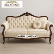 Kursi Sofa Mewah Kayu Solid Bogor
