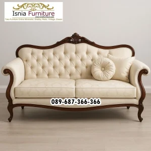 Kursi Sofa Mewah Kayu Solid Bogor