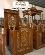 Jual Mimbar Masjid Mojokerto Pintu Samping
