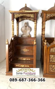 Jual Mimbar Masjid Sukabumi Ukir