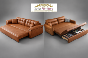 Sofa Bed Kulit Asli Premium