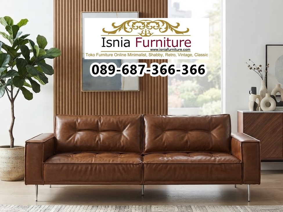 Sofa Kulit Asli Mewah