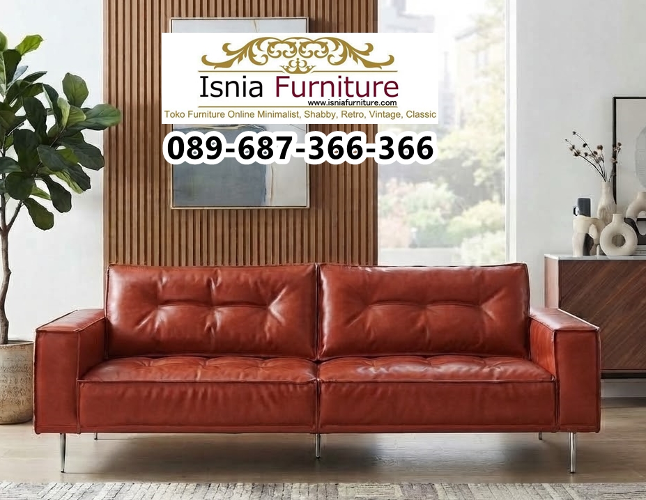 Sofa Kulit Asli Mewah
